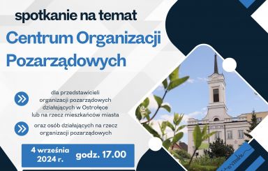 Spotkanie w sprawie Centrum Organizacji Pozarządowych